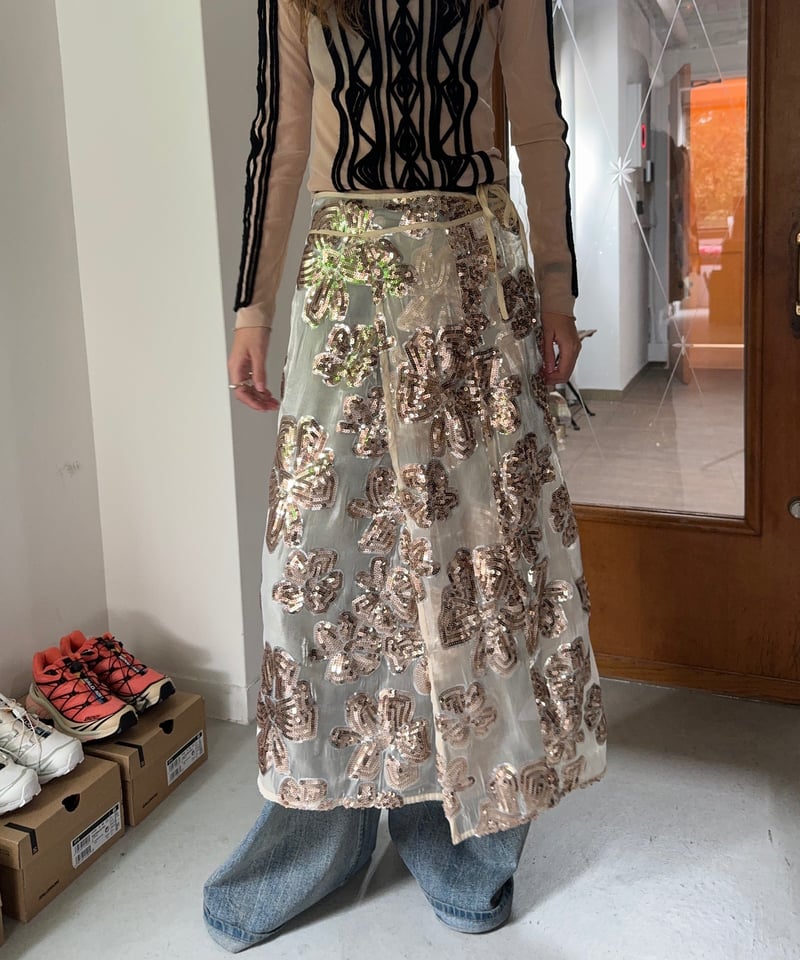 【DREAM sister jane】スパンコールスカート DREAM sister jane Giselle Sequin Wrap Skirt | KOKO