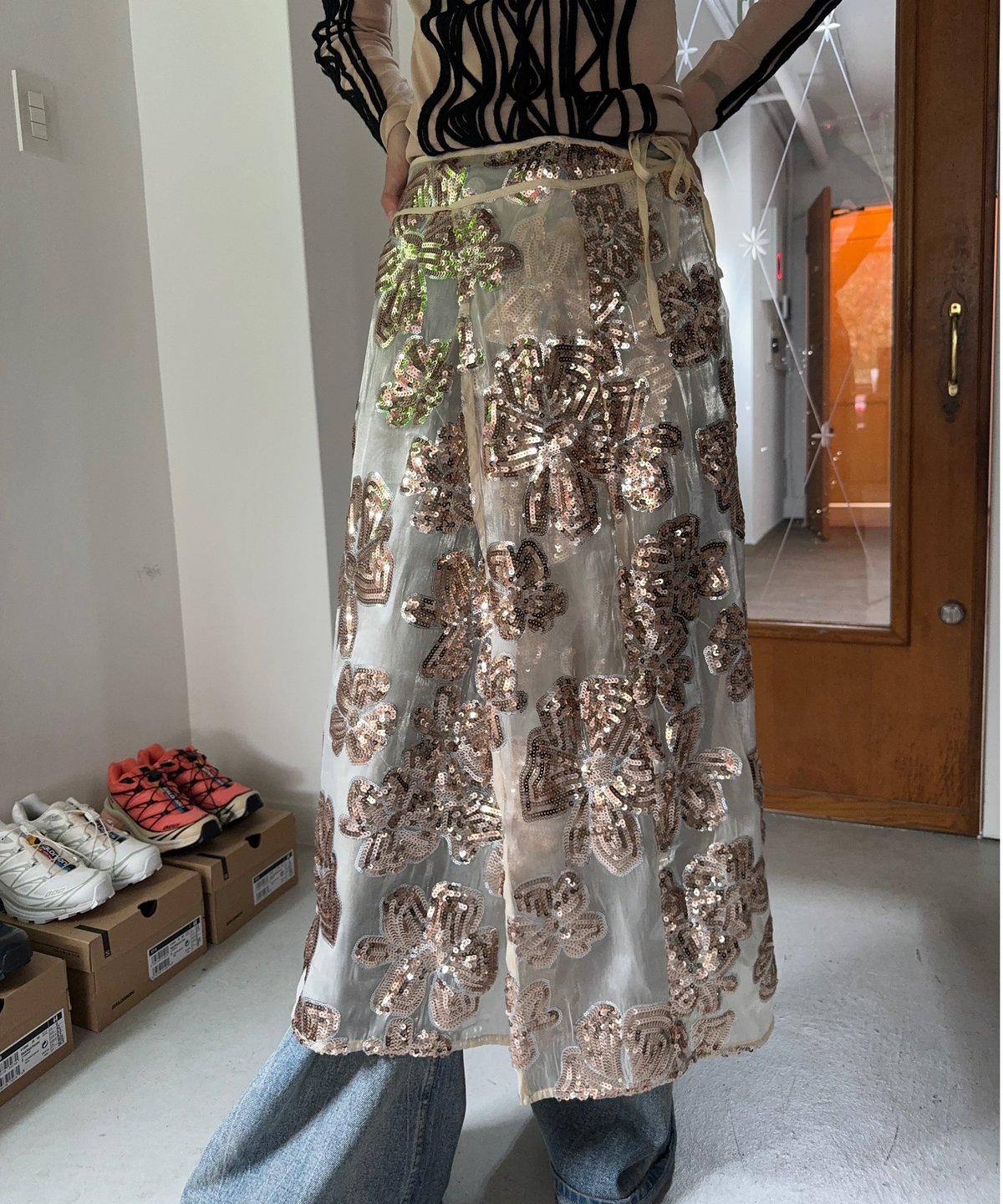 DREAM sister jane / Giselle Sequin Wrap Skirt |