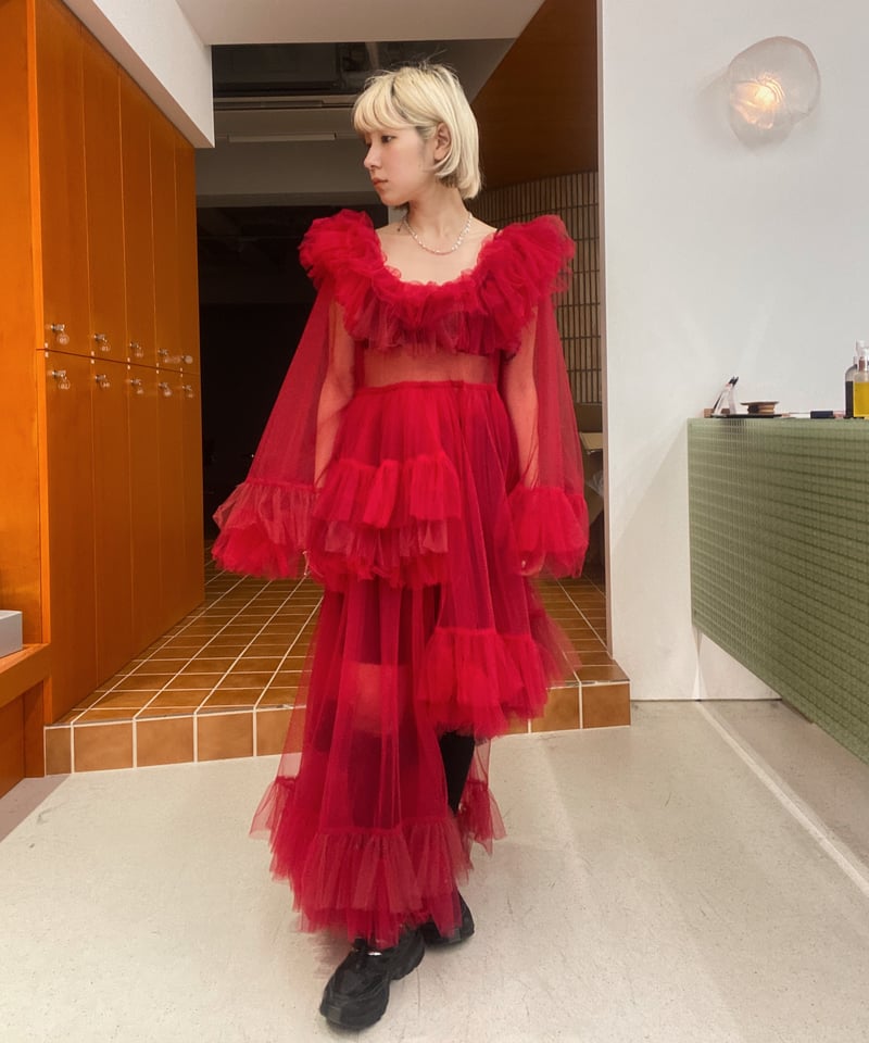 VIVIANO / Asymmetric Tulle Dress | JURK shop tokyo