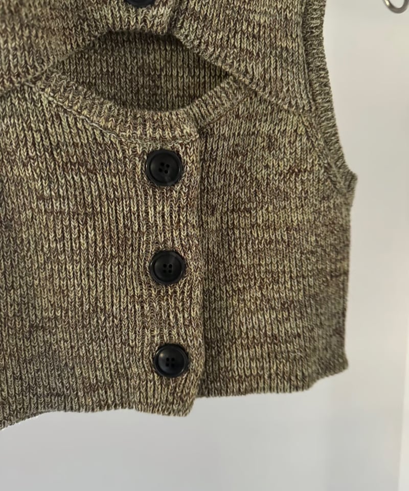 Little $uzie / Line Cotton Sleeve Rib Knit Top