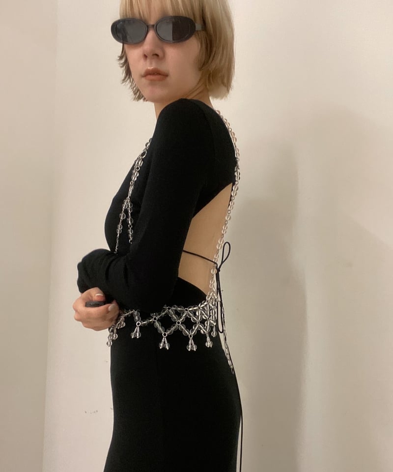 Determ; / collagen open back Dres with cups | J