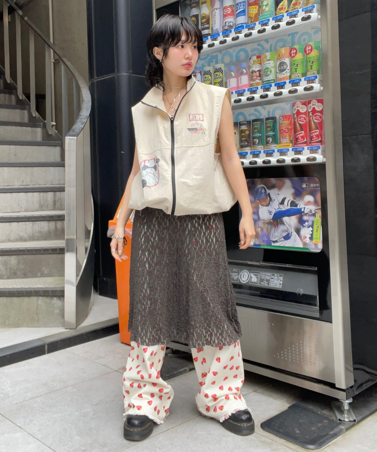 Little$uzie / Organic Shrink Lacee Panel Skirt