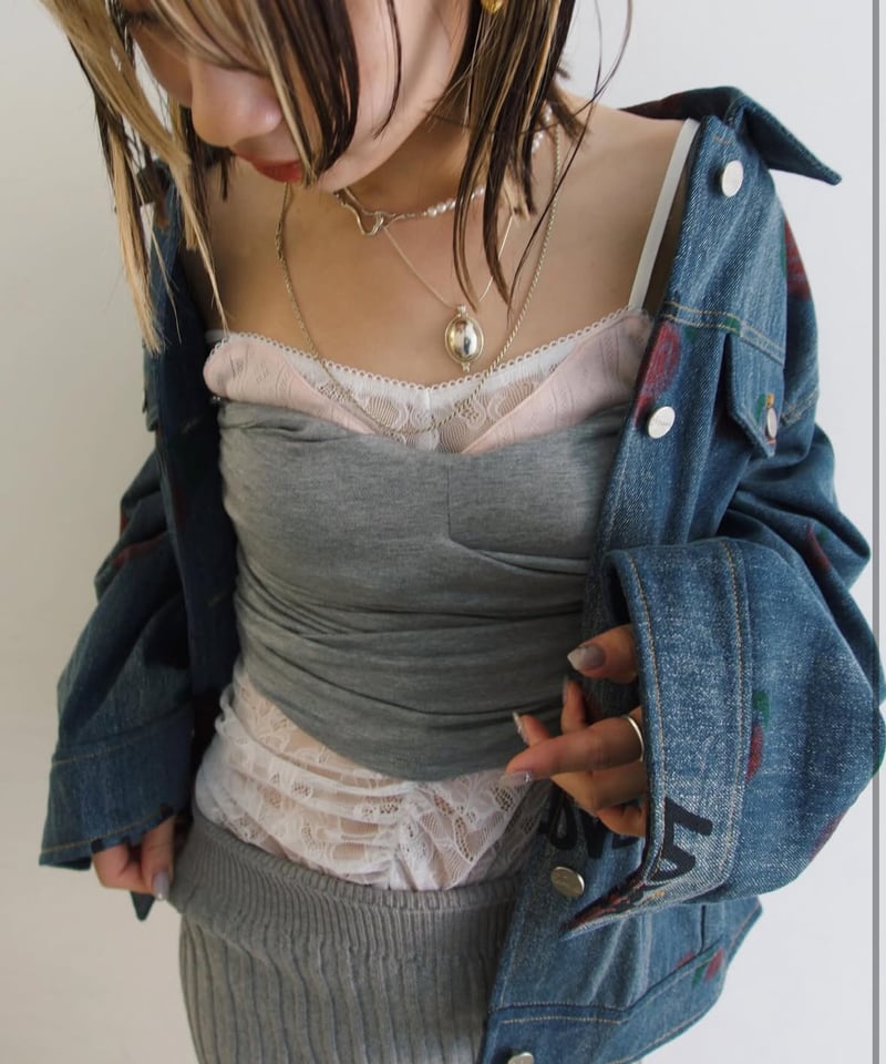 Determ; / Collagen Gathered Cami | JURK shop tokyo