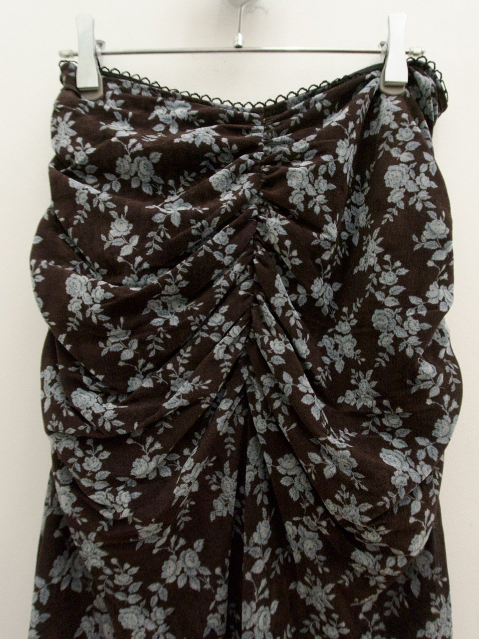 FETICO / Rose Velvet Tulle Gathered Skirt | JUR