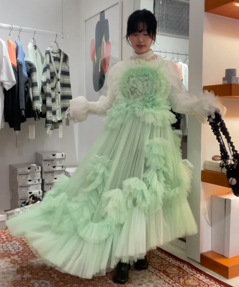 VIVIANO / Tulle Ruffle Cami Dress | JURK TOKYO VIVIANO / Tulle Ruffle Cami Dress | JURK TOKYO