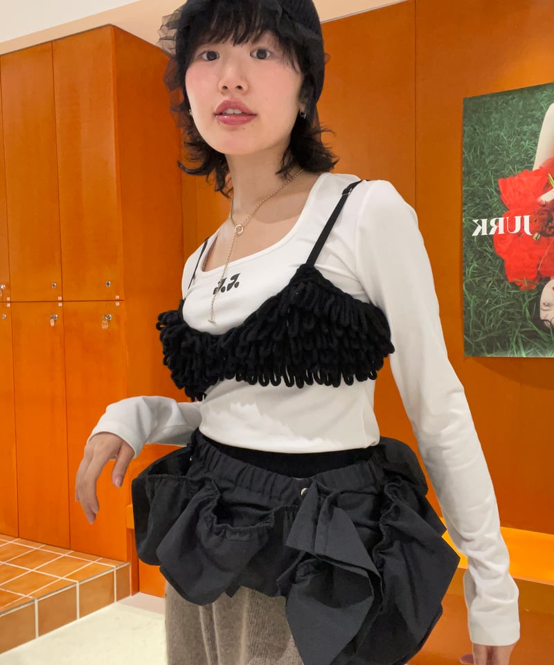 【FUMIE TANAKA】ビーニー FUMIE=TANAKA/フミエタナカ】イヤーカバーニットキャップ