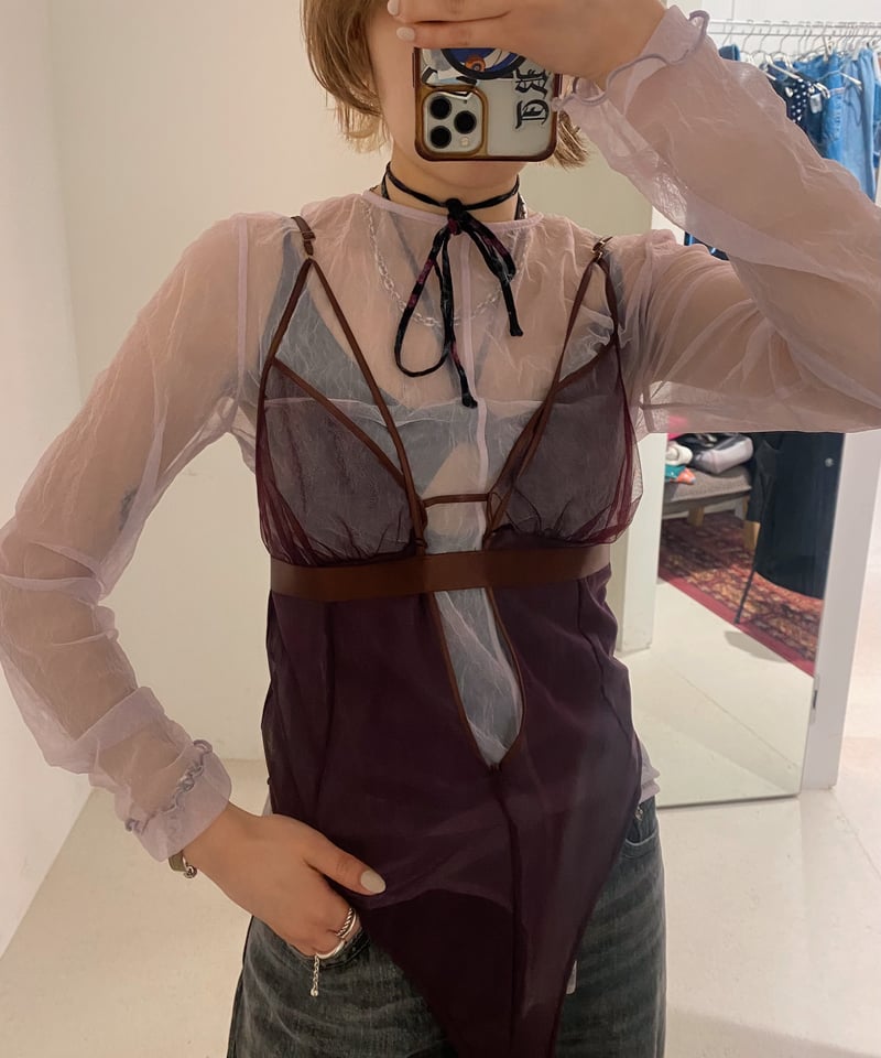 MUKASA ムカサ \"The Sun\" Body suit ブラック MUKASA ムカサ 