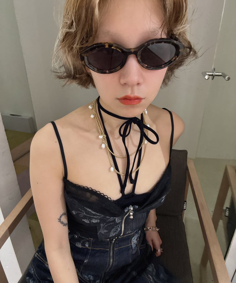 【ほたて】FETICO x BLANC OVAL SUNGLASSES FETICO × BLANC OVAL-FRAME SUNGLASSES - VONDOT｜レディース