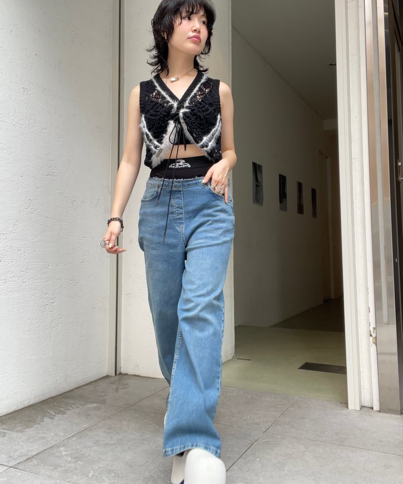 トップス ANDERSSON BELL * SUSTAINABLE KNIT VEST Andersson Bell Knit Sleeveless Top - Size S