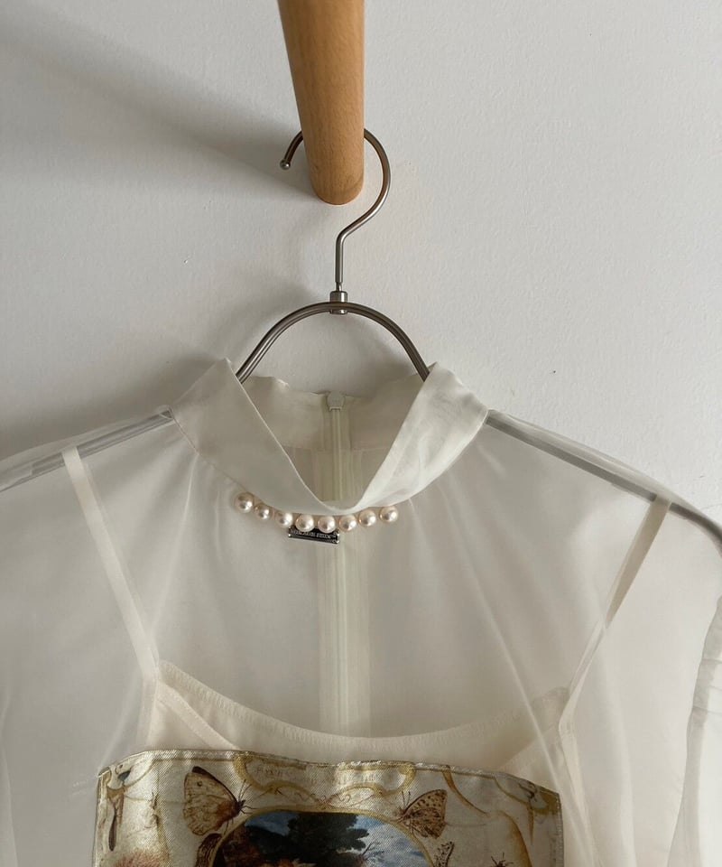 MIKAGE SHIN /Angel Pearl choker tops | JURK TOKYO MIKAGE SHIN /Angel Pearl choker tops | JURK TOKYO