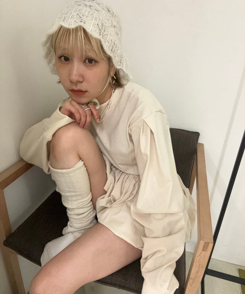FUMIE=TANAKA / knit lace hat | JURK TOKYO FUMIE=TANAKA / knit lace hat | JURK TOKYO