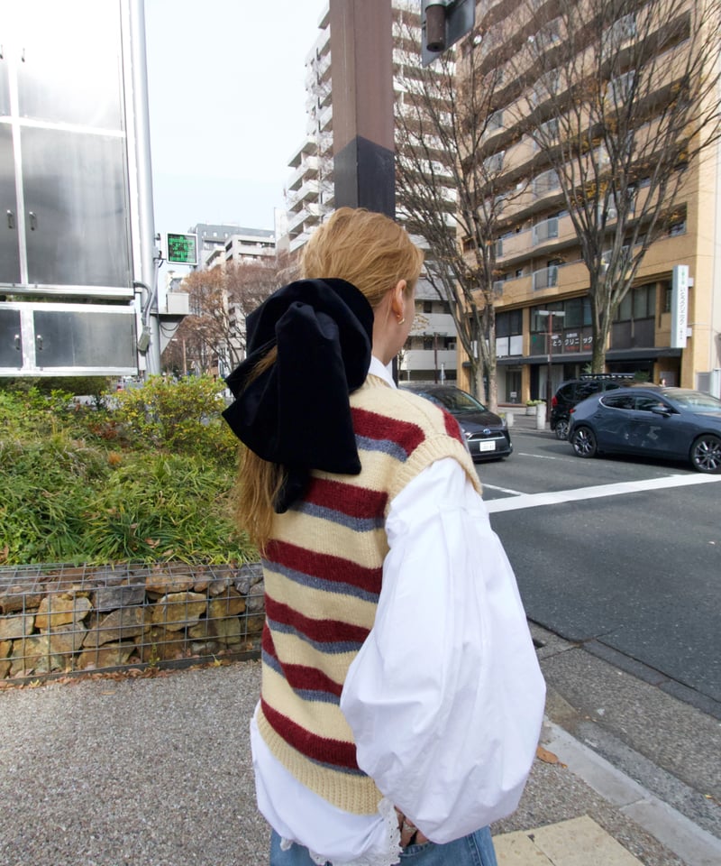 ヘアアクセサリー heyep / Velor Square Large Scrunchie Silk