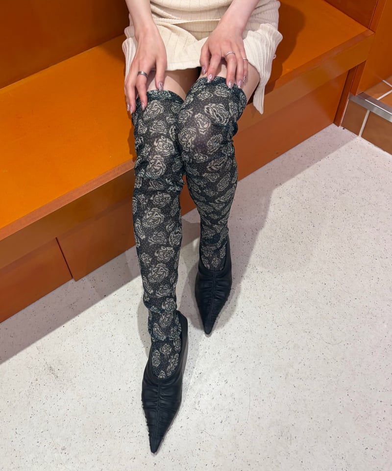 FUMIE=TANAKA / flower mesh socks | JURK shop tokyo