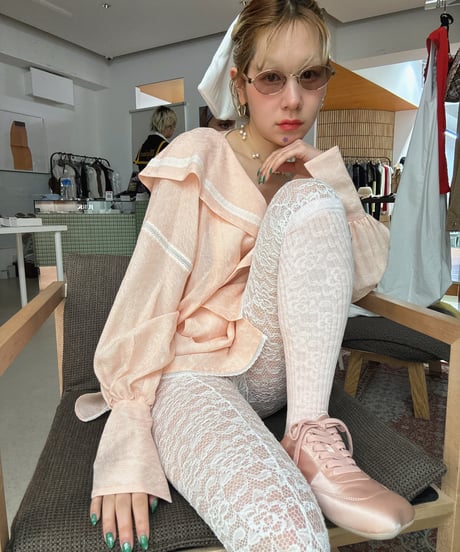 トップス FETICO ROSE-EMBROIDERED VELOUR CARDIGAN IMG_1430_733ae281-5391-4610-