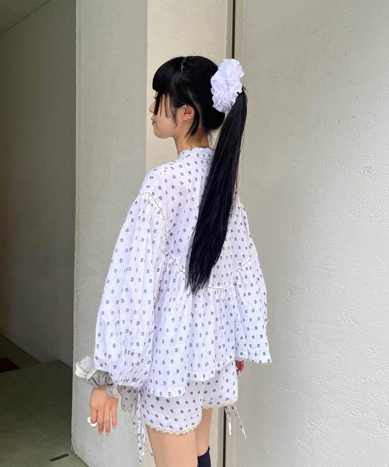 ヘアアクセサリー heyep Dot Jacquard SquareMediumScrunchie heyep Dot Jacquard SquareMediumScrunchie