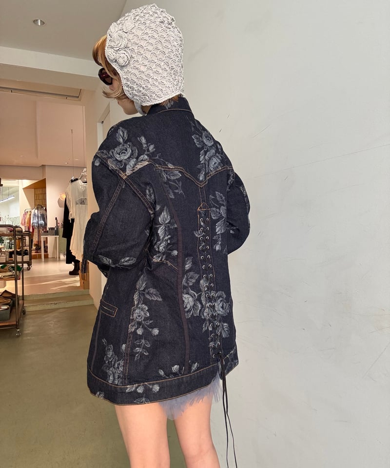 【FETICO】HAND-KNITTED ROSE BEANIE FETICO / HAND-KNITTED ROSE BEANIE | JURK shop t