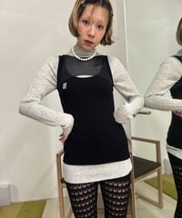 Andersson Bell / denim print combo logo lace co