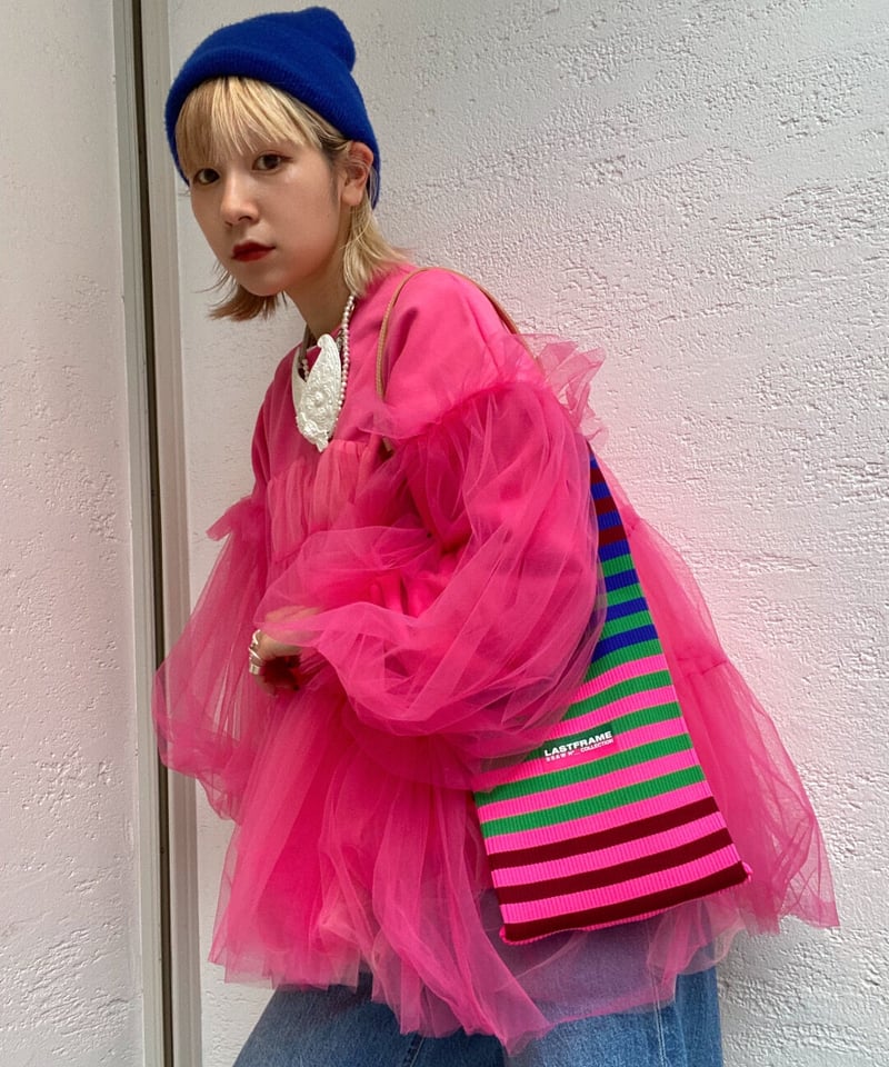VIVIANO / Ruffle Trimmed Tulle sweat shirt | ju...