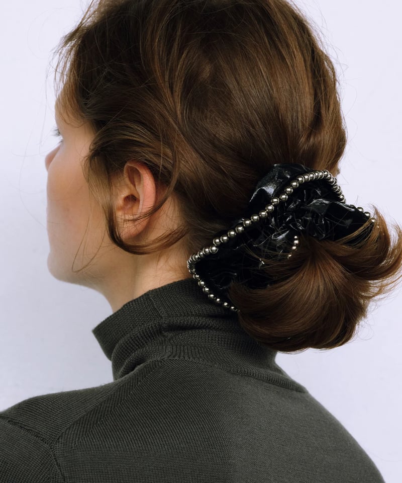 heyep / Patent Faux Leather Scrunchie | JURK sh