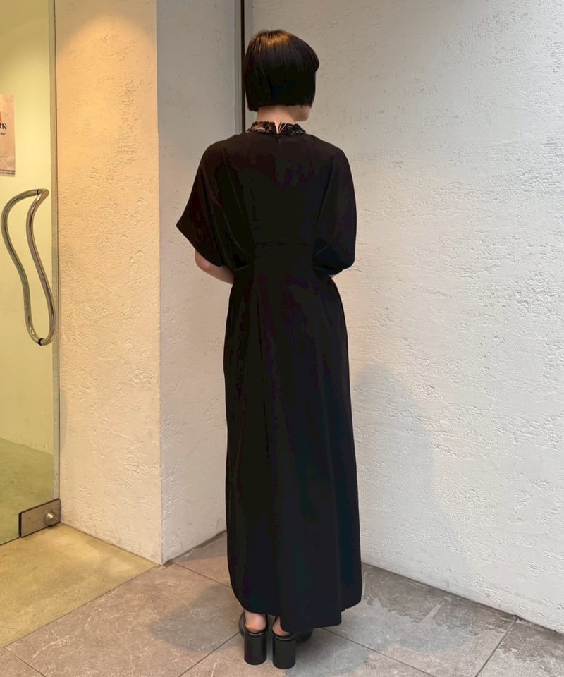 スーツ・フォーマル・ドレス Seem flower lace dress (Black) MURRAL / Seem flower lace dress | JURK shop tokyo