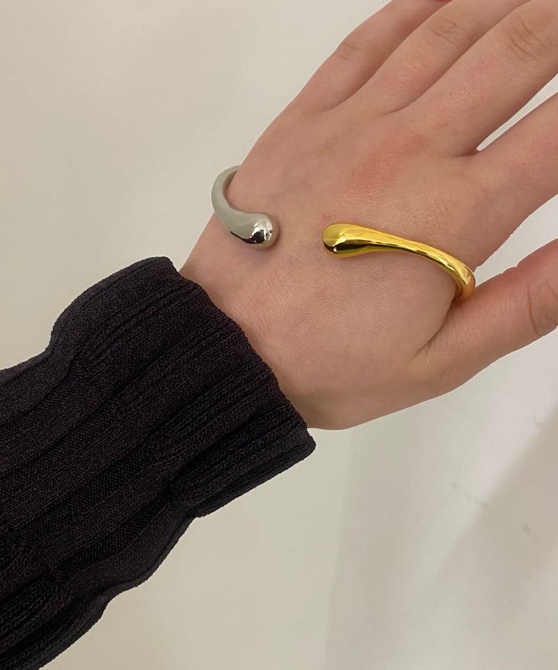 Soierie / Metal art palm cuff (mix color) | JUR