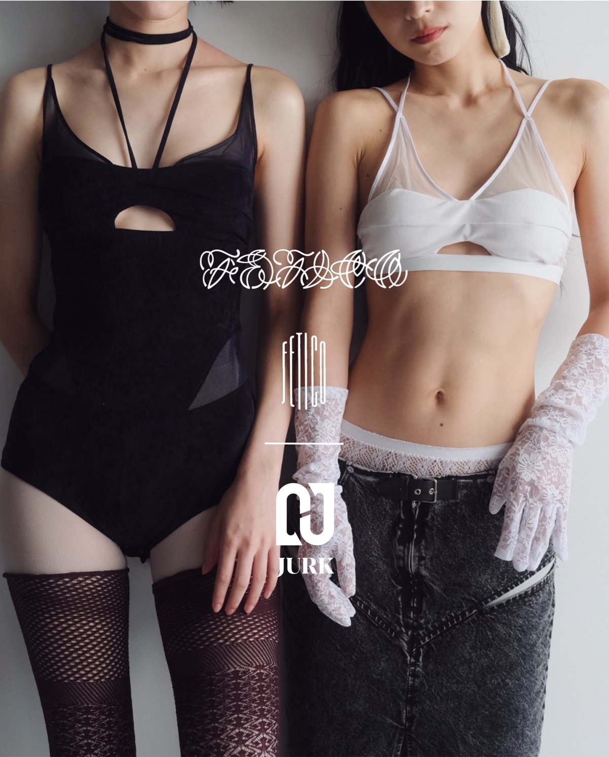 a*様 FETICO×JURKSHEER PANELED VELVET BRAL FETICO × JURK / SHEER PANELED VELVET BRALETTE |
