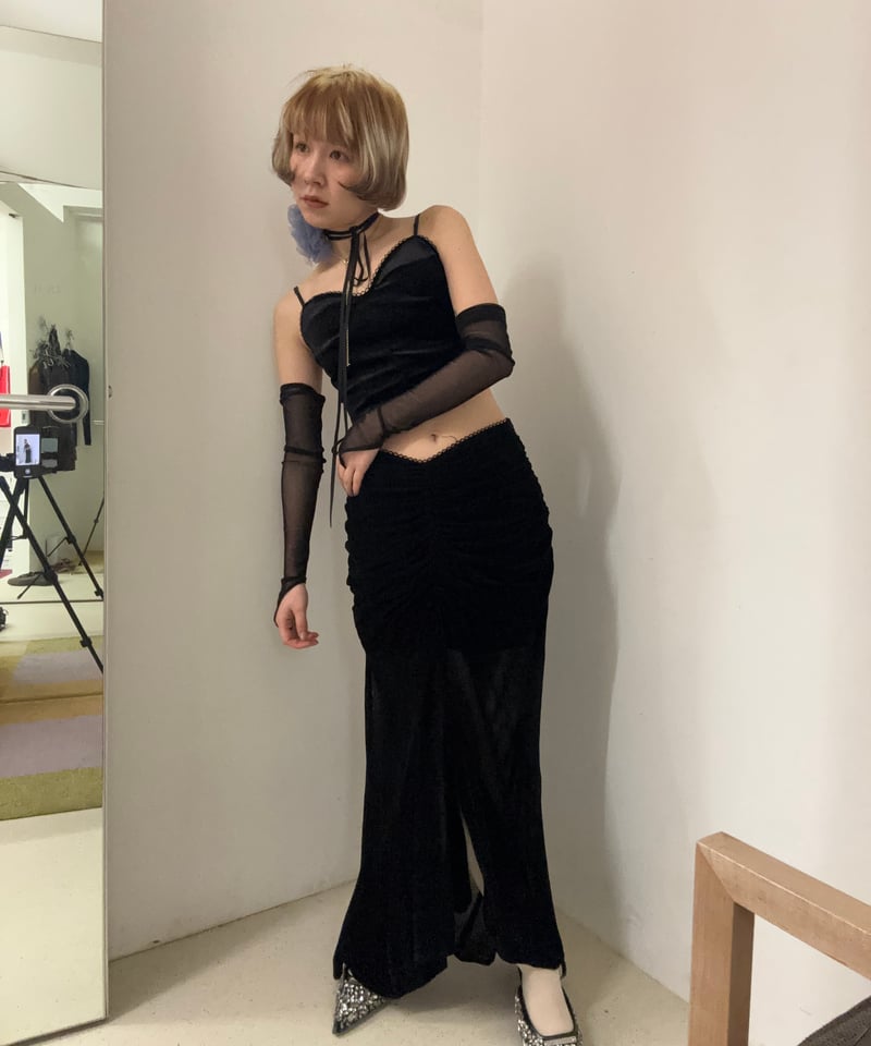 スカート fetico cherry velvet skirt スカート fetico cherry velvet skirt 41c2206bb916d7dc73b3bfab56678b