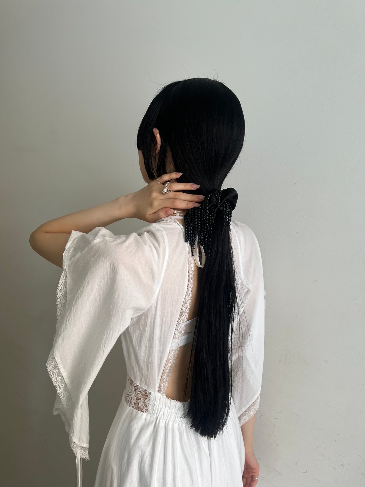 ヘアアクセサリー LINEN MEDIUM SCRUNCHIE Linen Scrunchies | Hair Accessories | Confetti Mill - Montreal