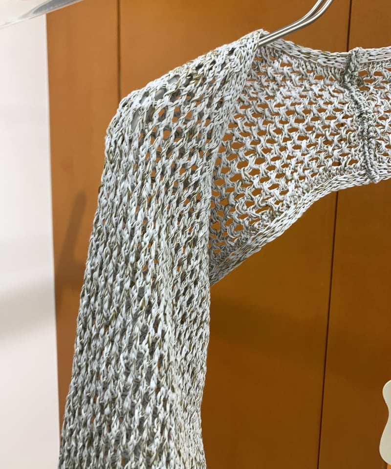 little suzie メッシュ　ニットボレロ　新品未使用 little $uzie / cotton gima mesh knit bolero | J