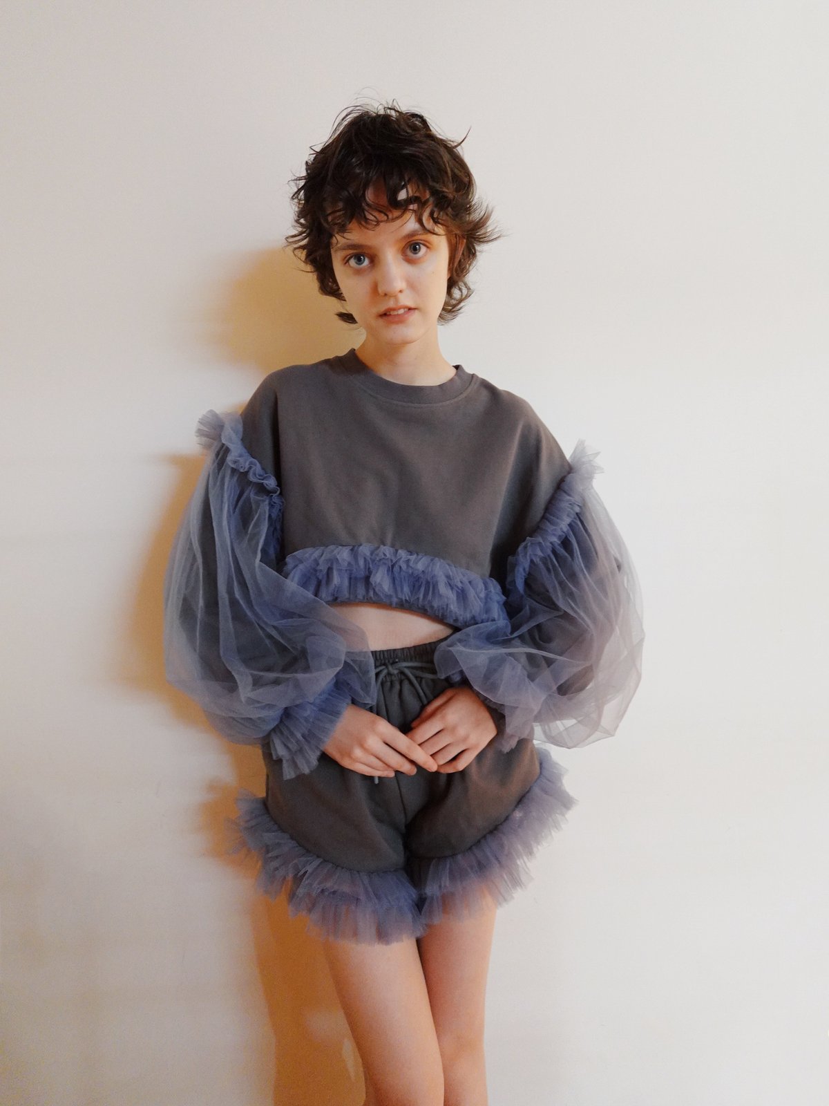 viviano×jurk Tulle Shorts VIVIANO × JURK / Tulle Shorts(gray) | JURK shop