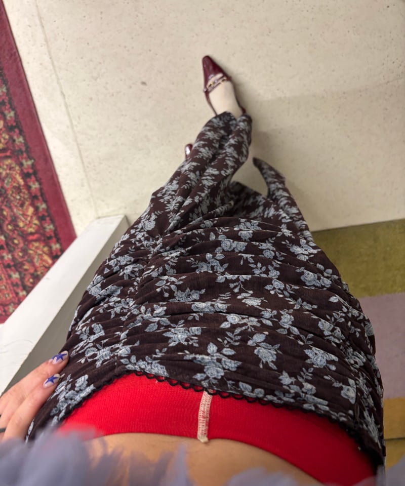 FETICO / Rose Velvet Tulle Gathered Skirt | JUR