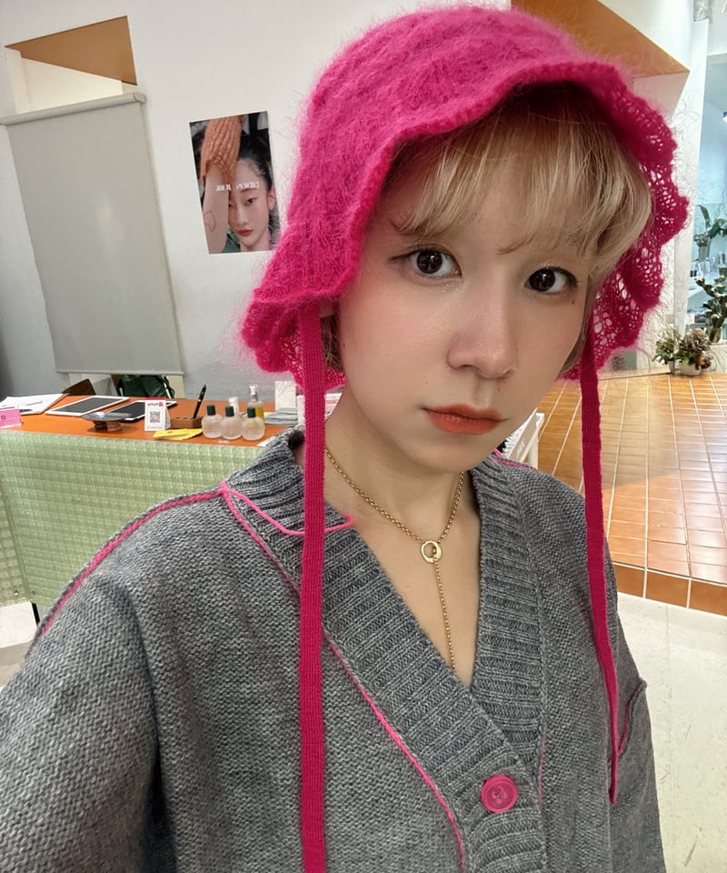 FUMIE=TANAKA / knit lace hat | JURK shop tokyo