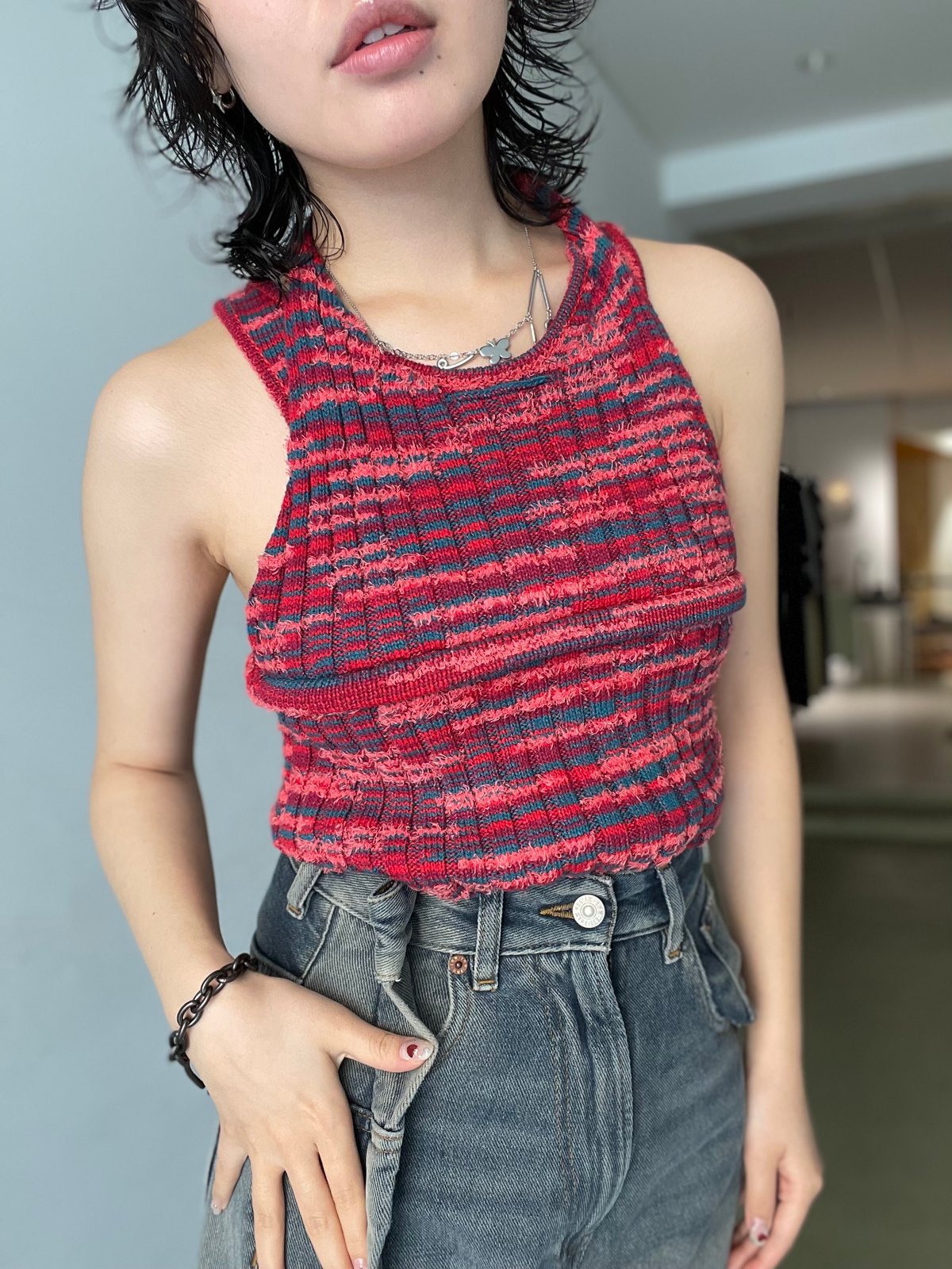 Andersson bell タンクトップ Andersson Bell / layered knit tank top | JURK s