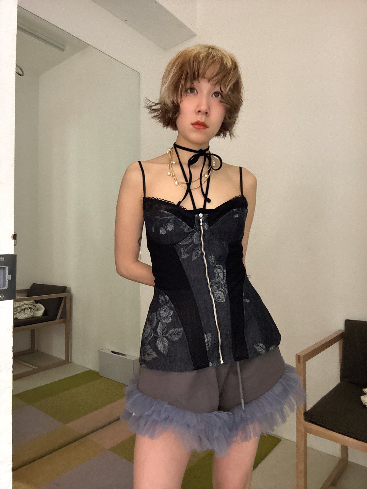トップス FETICO ROSE JACQUARD BUSTIER トップス FETICO ROSE JACQUARD BUSTIER 25SS】FETICO