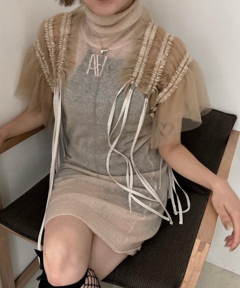MURRAL / Stem tulle collar | JURK TOKYO