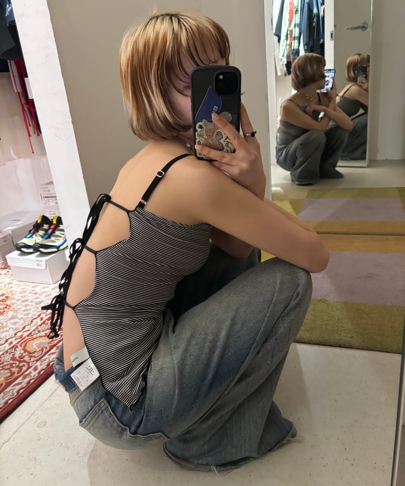 FUMIE=TANAKA / back ribbon cami | JURK shop tokyo