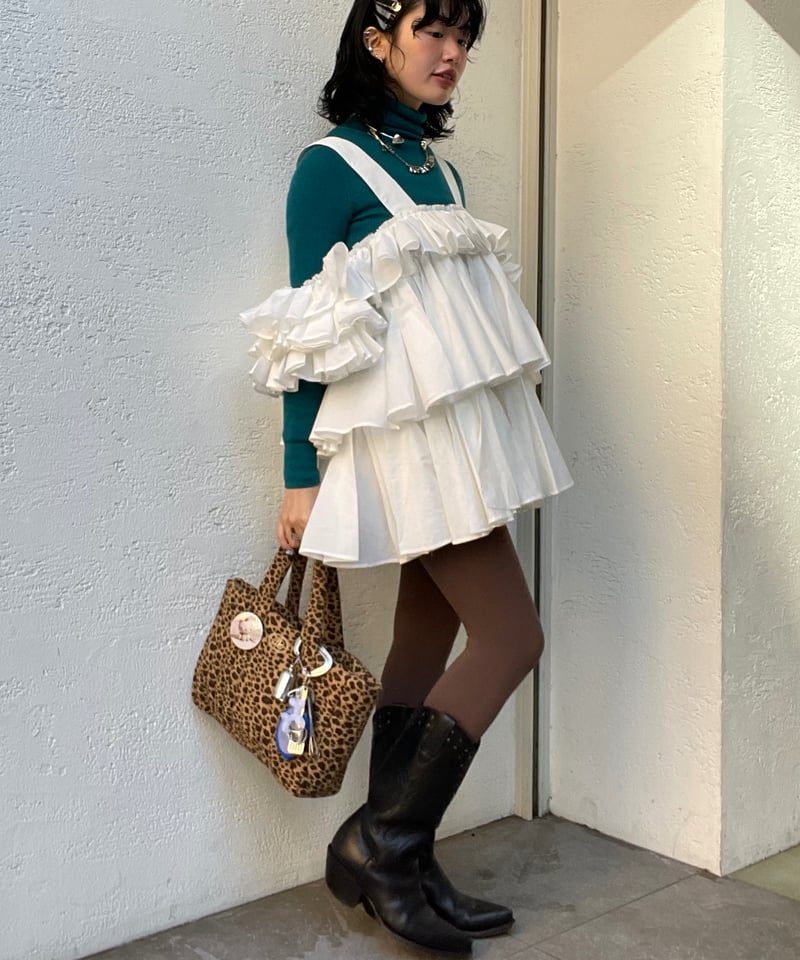 トップス naokitomizuka Ruffle camisole blouse naokitomizuka / Ruffle camisole blouse / black | ふぁいん