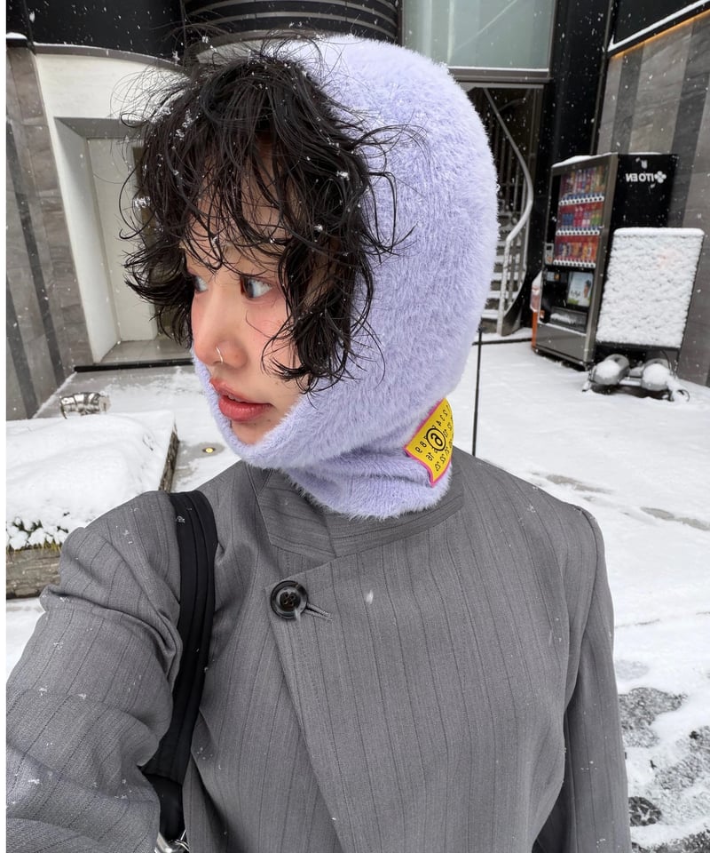 【週末限定お値下げ】nknitンニットbalaclavaバラクラバストール黒 Knit Balaclava Black - Carell Hijab