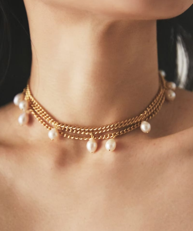 kou jewelry / Pearl Dots Necklace | JURK shop t