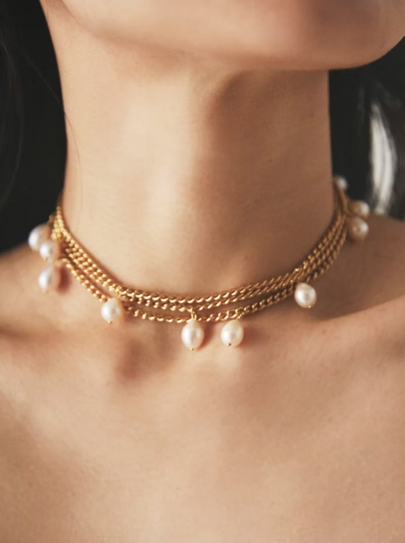 韓国アクセサリー ●PEARLSONATE● POLKA POKA NECLACE 大人気 kou jewelry / Pearl Dots Necklace | JURK shop t
