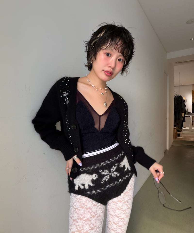 FETICO / Velour paneled bodysuit | JURK shop tokyo