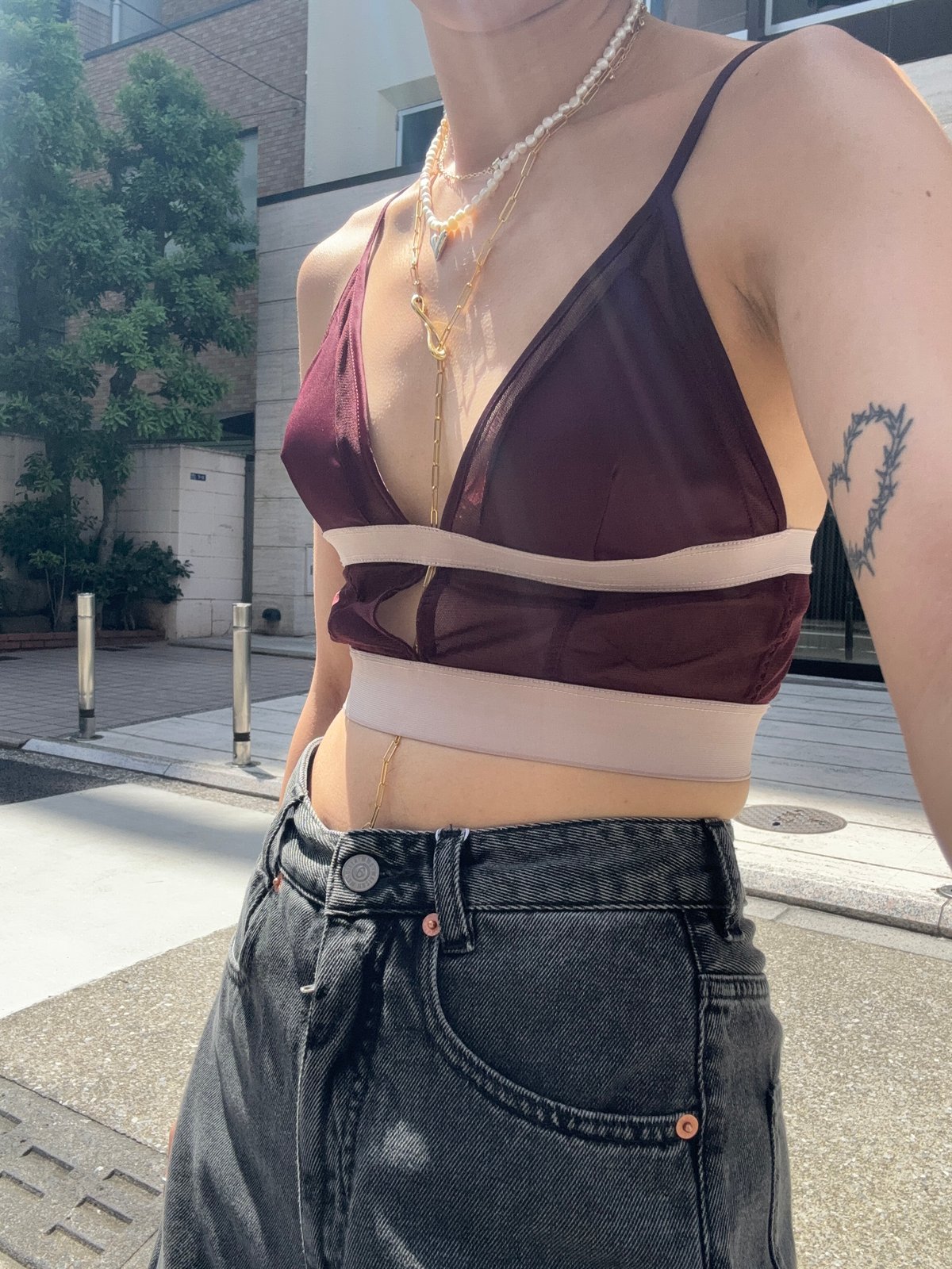 フェティコ(FETICO) CAMI TOP フェティコ - FETICO | Botanical Jacquard Cutout Cami
