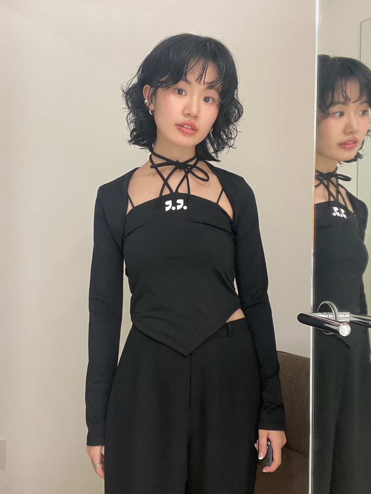 トップス Rest & Recreation RR BOLERO + HALTER TOP RR)Rest & Recreation / bolero + halter top | J