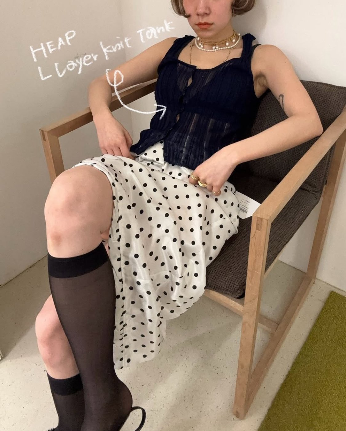 【新品未使用】HEAP underwear layer knit tank layer knit tank – HEAP