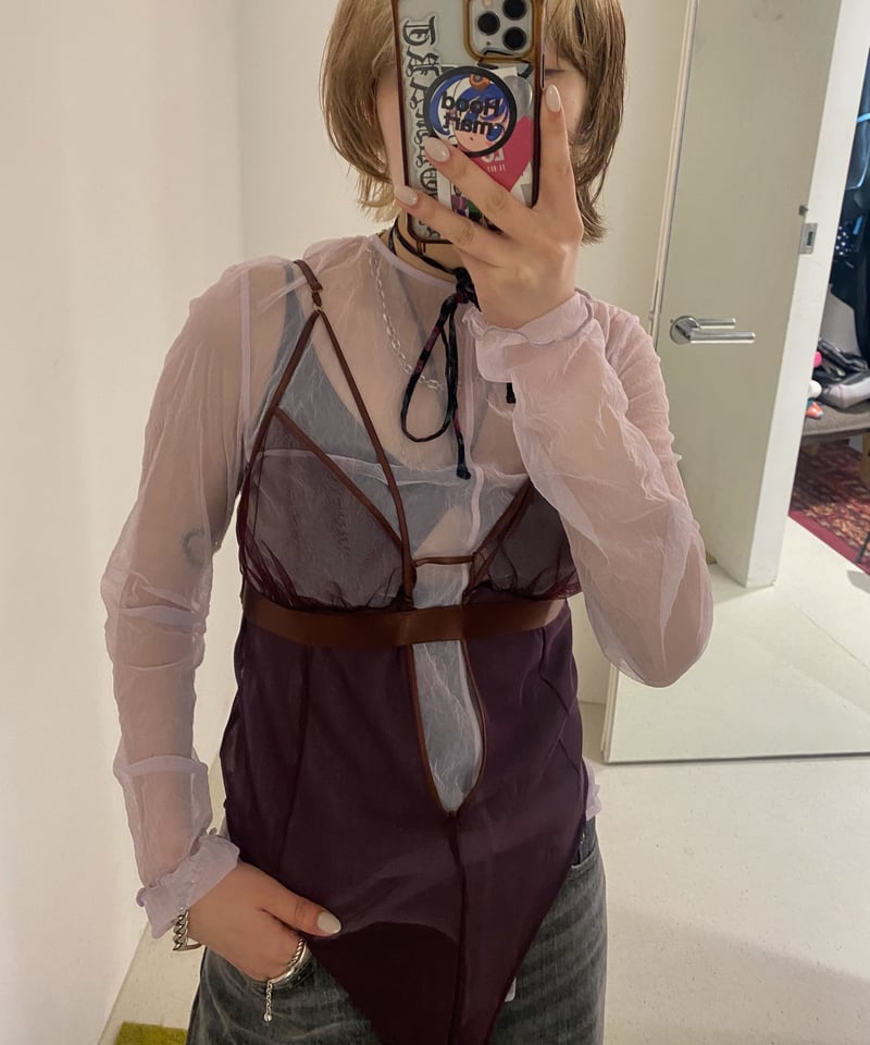 MUKASA ムカサ \"The Sun\" Body suit ブラック MUKASA ムカサ 