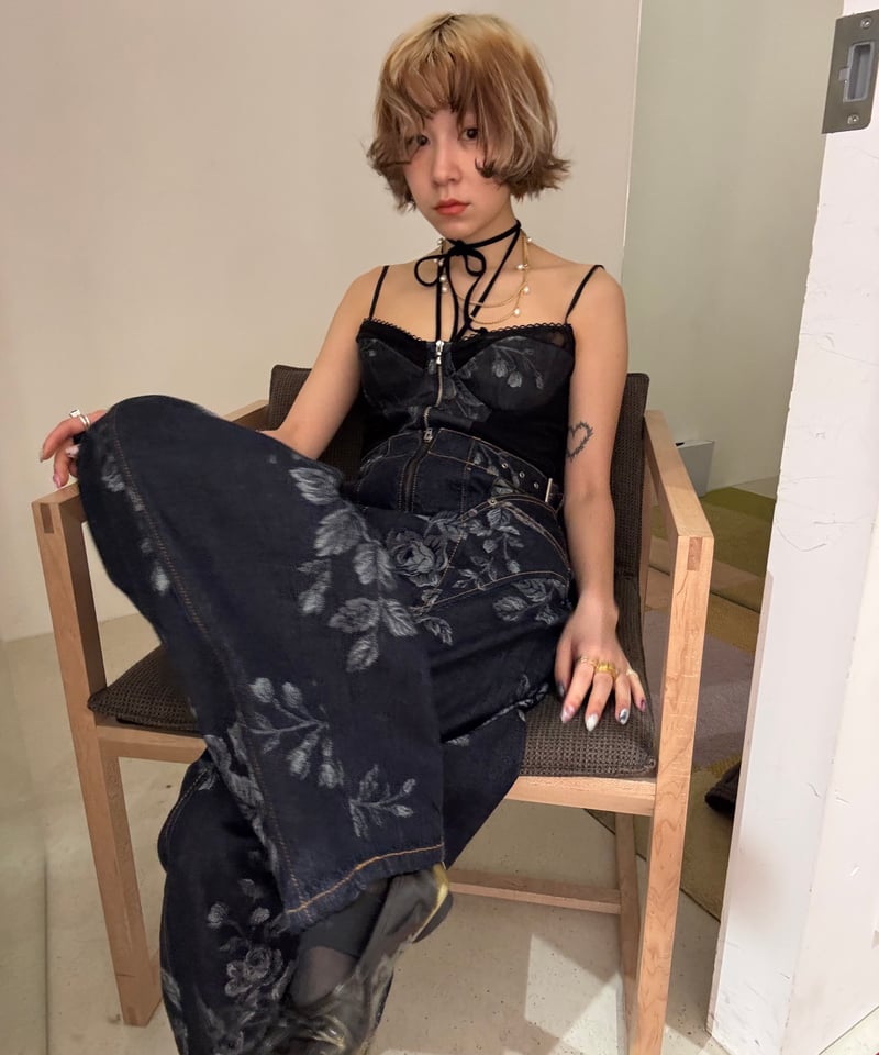 FETICO / ROSE DENIM HIGH-WAIST JEANS | JURK sho