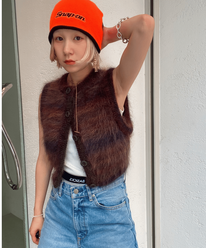 FUMIE=TANAKA / gradation mohair VE jurk tokyo