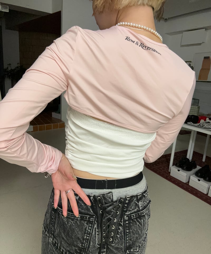 RR)Rest & Recreation / bolero + halter top | J