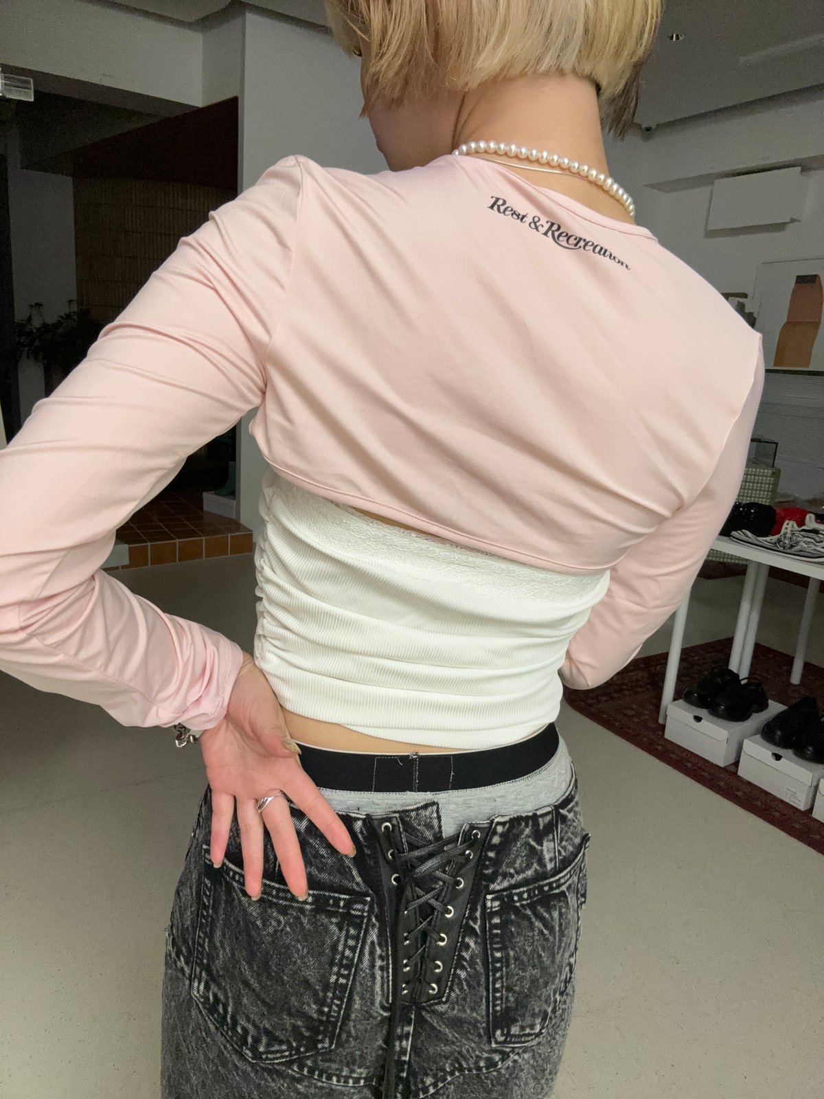 RR)Rest & Recreation / bolero + halter top | J