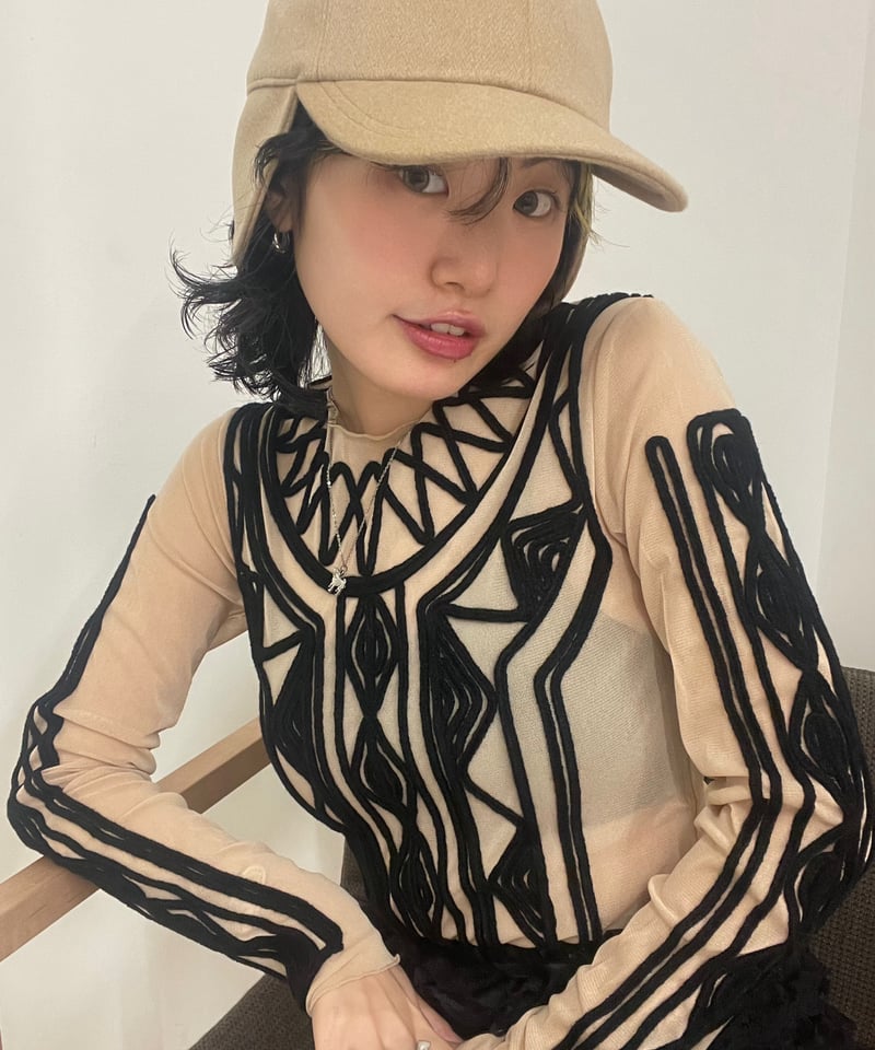 FUMIE=TANAKA / mesh giza long t | JURK shop tokyo